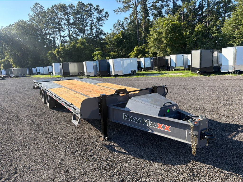 2026 RawMaxx 8.5x25 Pintle Flatbed Trailer 20k GVWR – view 1