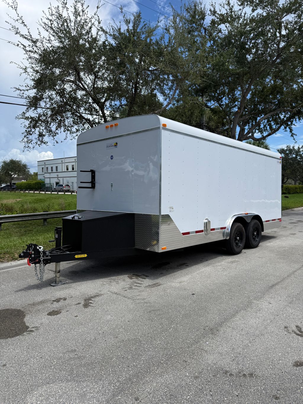 2026 Sun Coast 8x18 Enclosed Landscape Trailer – Equipment Racks & Shelving – view 1