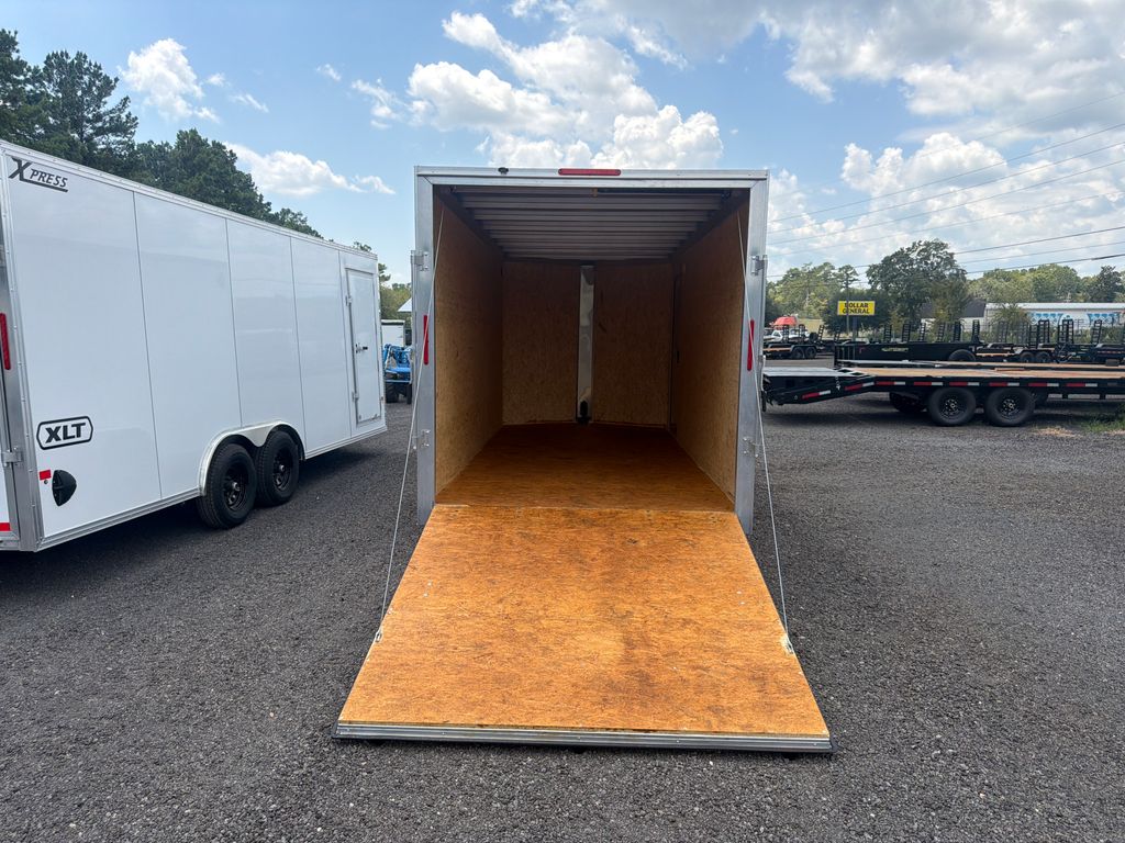 Alcom 7x16 cargo trailer open ramp and interior