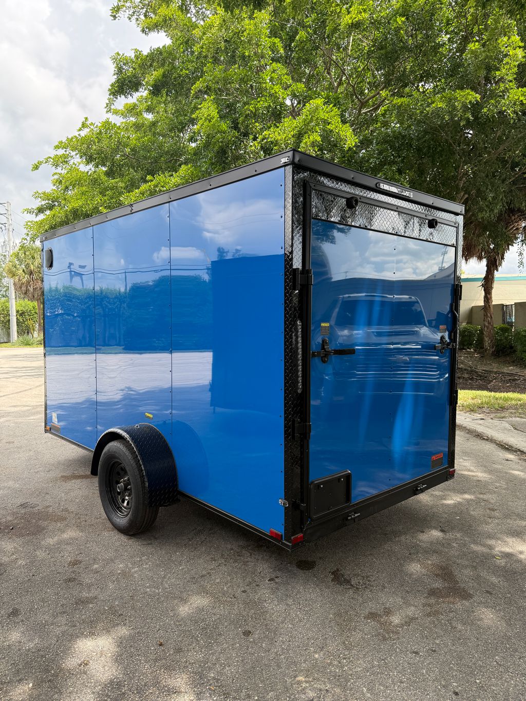 2027 Hook & Line 6x12 Enclosed Cargo Trailer – Blue – view 6