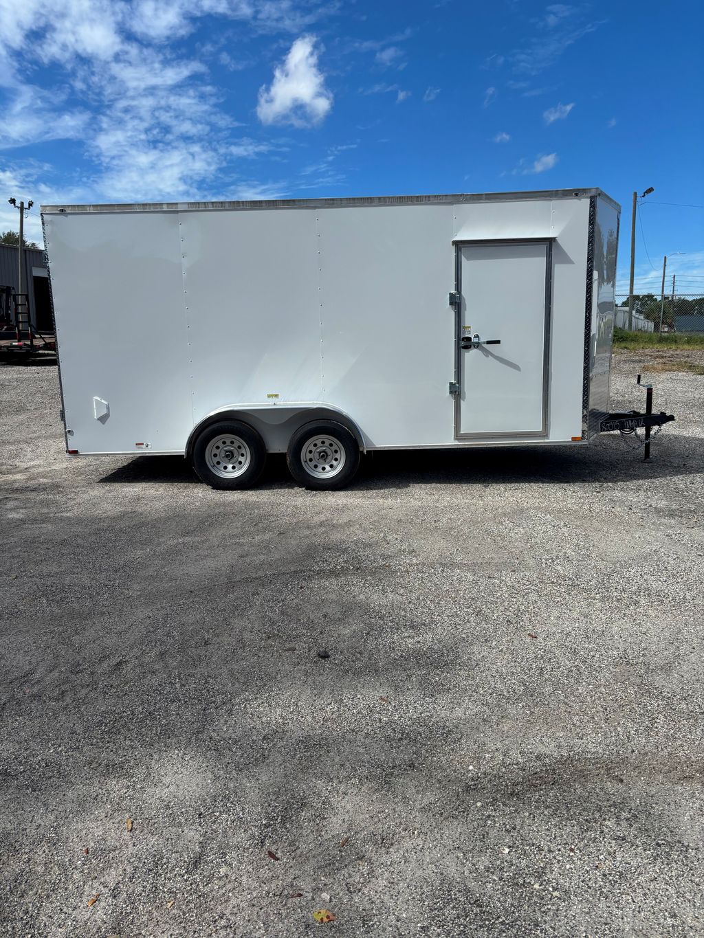 2027 Quality Cargo 7x16 Enclosed Cargo Trailer – White Barn Doors – view 4