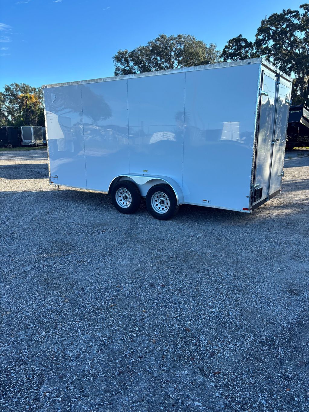 2027 Quality Cargo 7x16 Enclosed Cargo Trailer – White Barn Doors – view 5