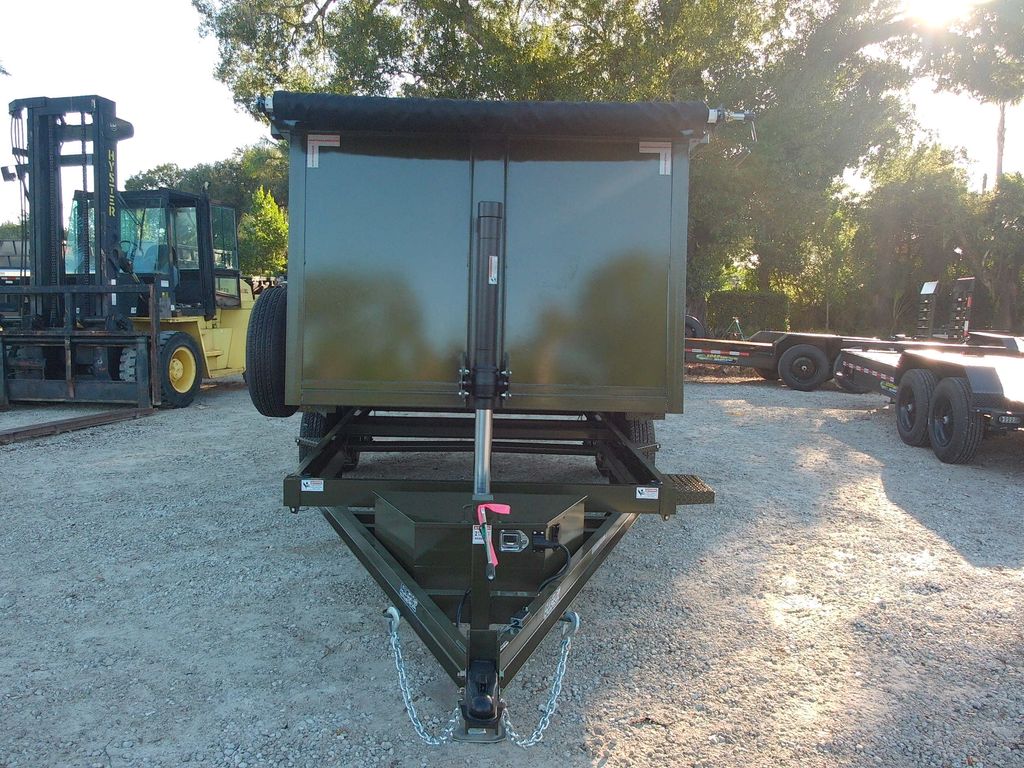 2027 AMP 6x12 High Side Dump Trailer – Green, 10,000 lb GVWR view 3