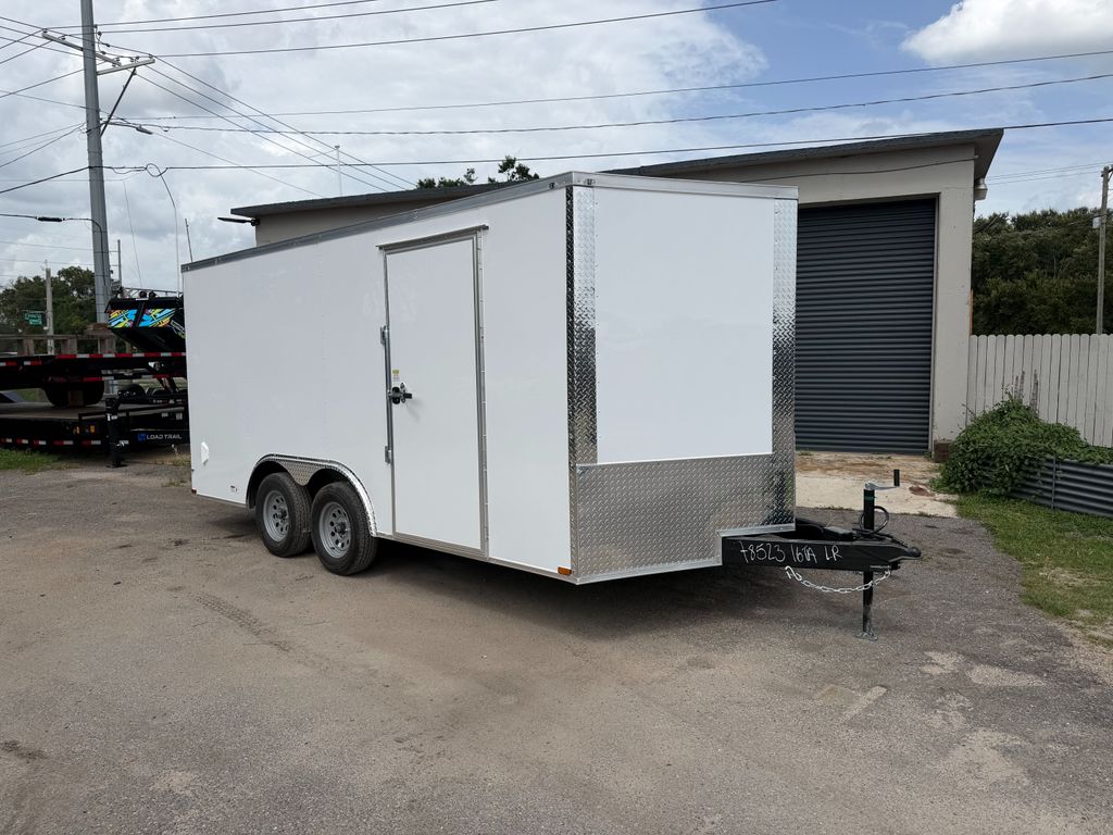 2026 Quality Cargo 8.5x16 Enclosed Trailer – White, Stock 17686 view 1
