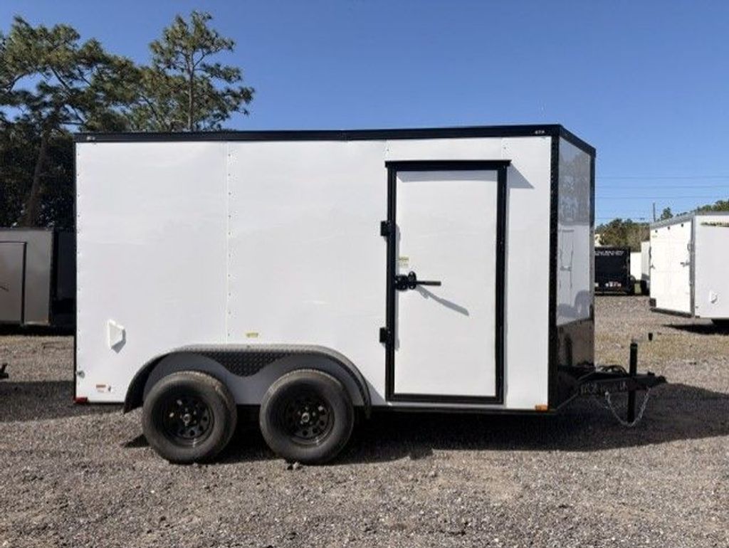 Quality Cargo white 6x12 enclosed trailer stock 18959 view 1