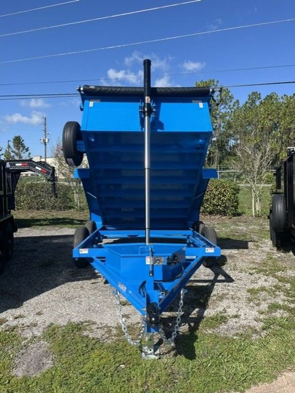 2026 AMP 6x10 Low Side Dump Trailer – Blue, Stock 17739 view 2