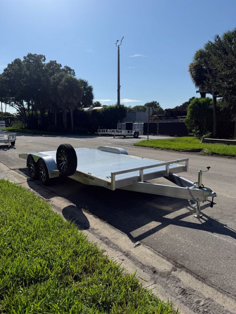 2027 Sport Haven 7x18 Aluminum Car Hauler Trailer – 7,000 lb GVWR view 1