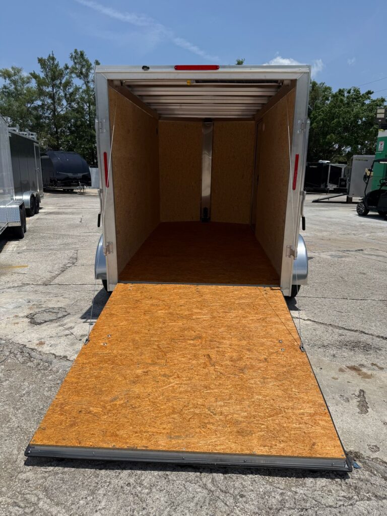 2027 Alcom 6x12 Tandem Axle Aluminum Enclosed Trailer – Gray stock 17840 view 8