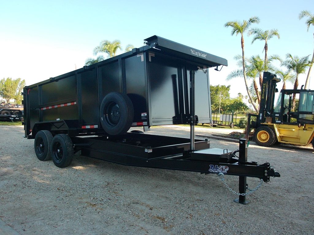 2026 AMP 7x16 High-Side Dump Trailer – 16K GVWR stock 17571 view 1