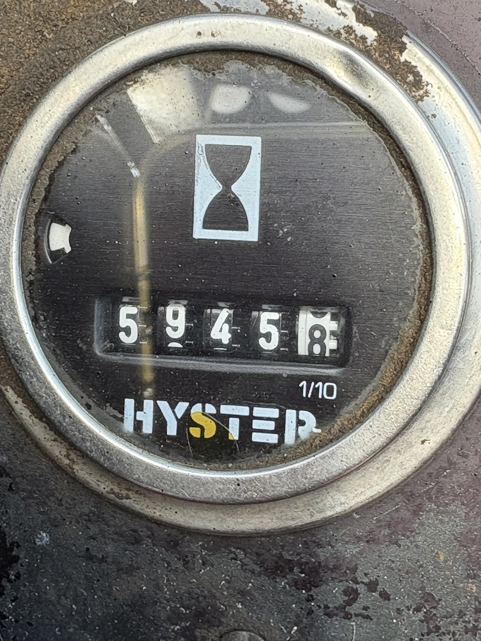 1999 Hyster S40E forklift hour meter