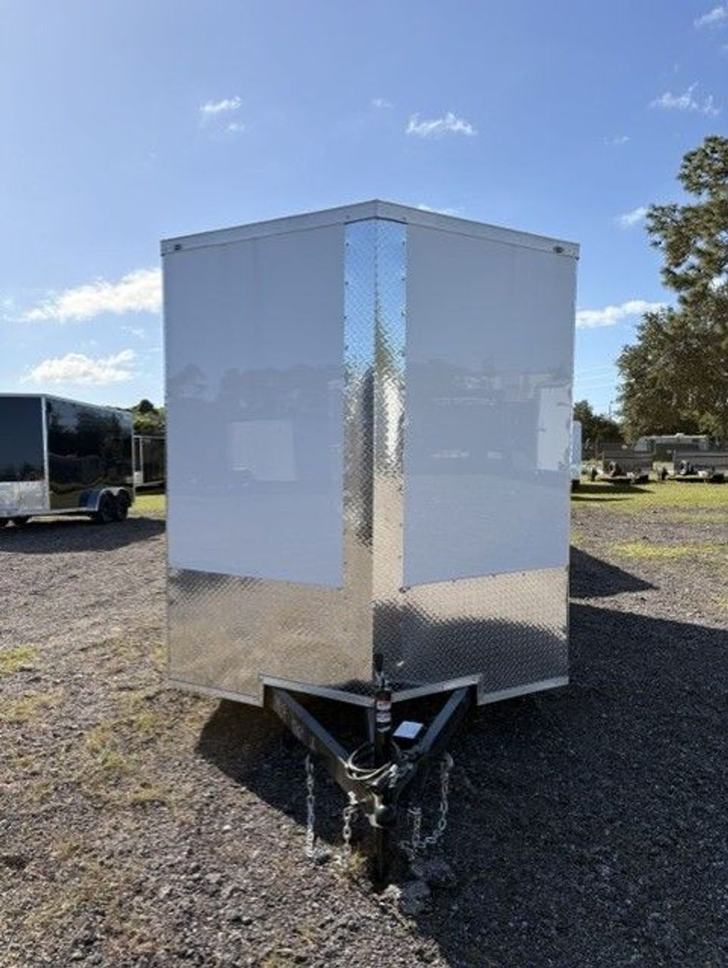 Quality Cargo white 7x16 enclosed trailer stock 18953 view 3