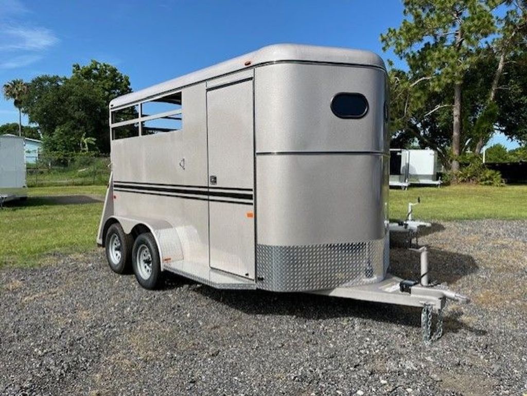 2025 Bee two-horse slant trailer stock 3392 view 1