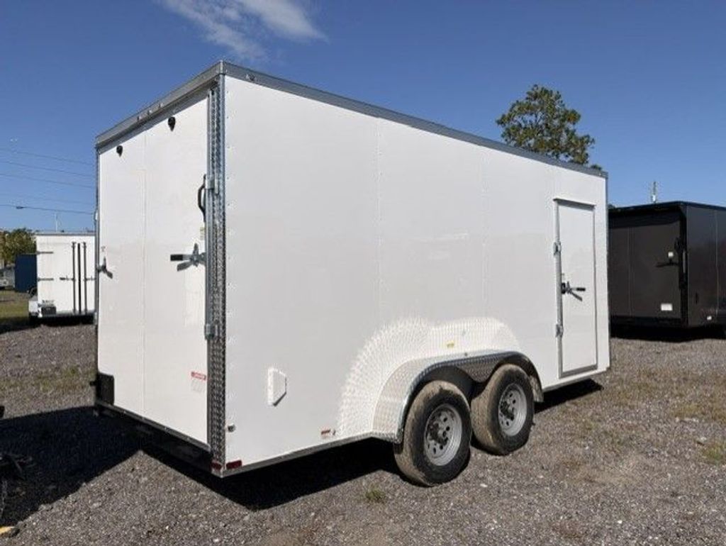 Quality Cargo white 7x16 enclosed trailer stock 18953 view 5