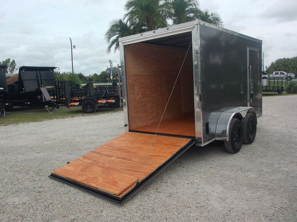 2026 Trailer Source 6x12 Enclosed Trailer – Gray stock 16920 view 3