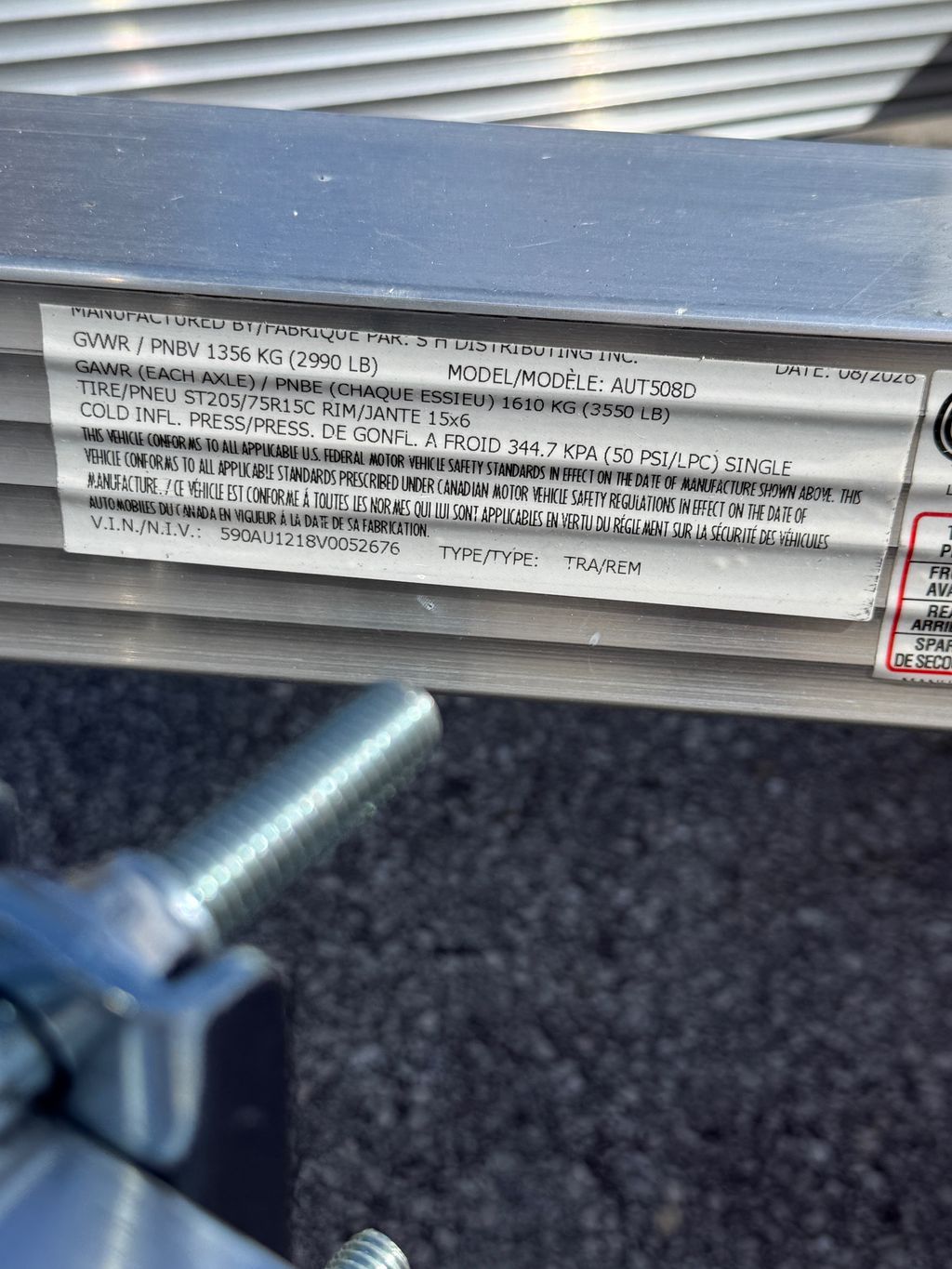 2027 Sport Haven 5x8 Aluminum Utility Trailer – Ramp Gate and Spare view 10