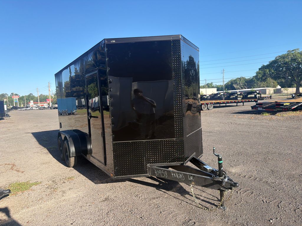 2026 Quality Cargo 7x16 Enclosed Trailer – Black Tandem Axle stock 16253 view 1
