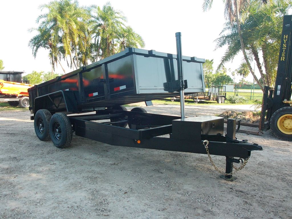 2025 Taylor 7x14 low-side dump trailer stock 3320 view 3