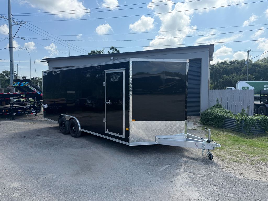 2027 Alcom 8.5x20 Aluminum Enclosed Trailer – Black stock 17834 view 1