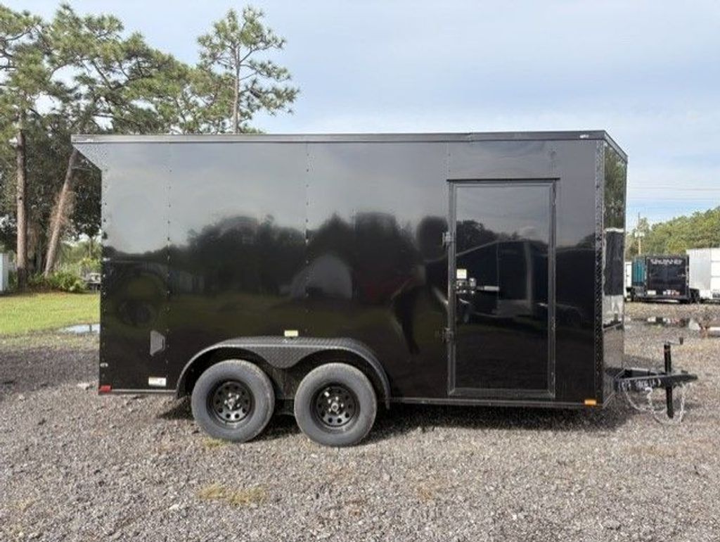 2027 Quality Cargo 7x14 Enclosed Trailer – Black, Stock 18950 view 1