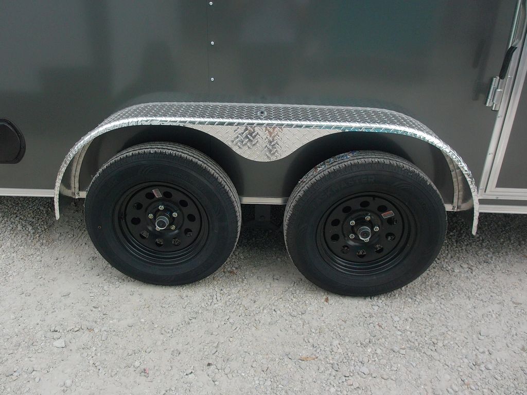 2026 Trailer Source 6x12 Enclosed Trailer – Gray stock 16920 view 2