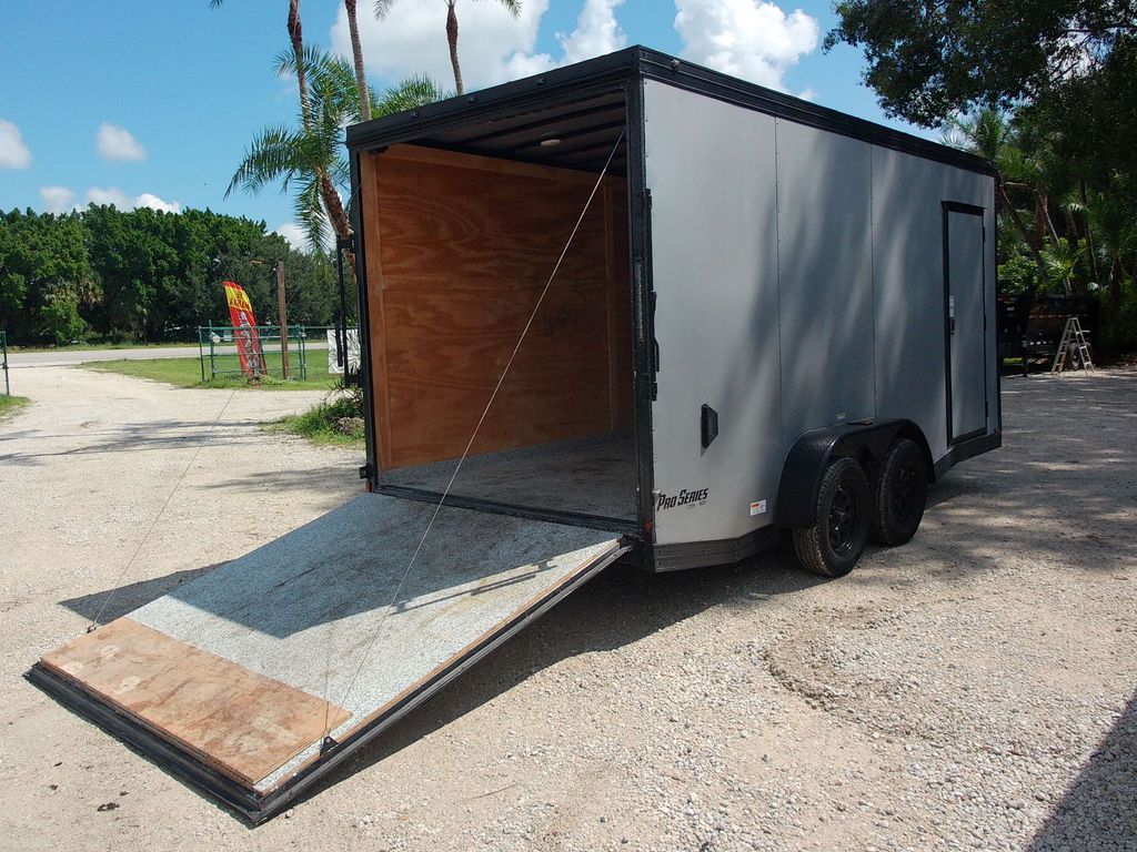 Used 2025 Cynergy Cargo 7x16 Enclosed Cargo Trailer – Silver – view 4