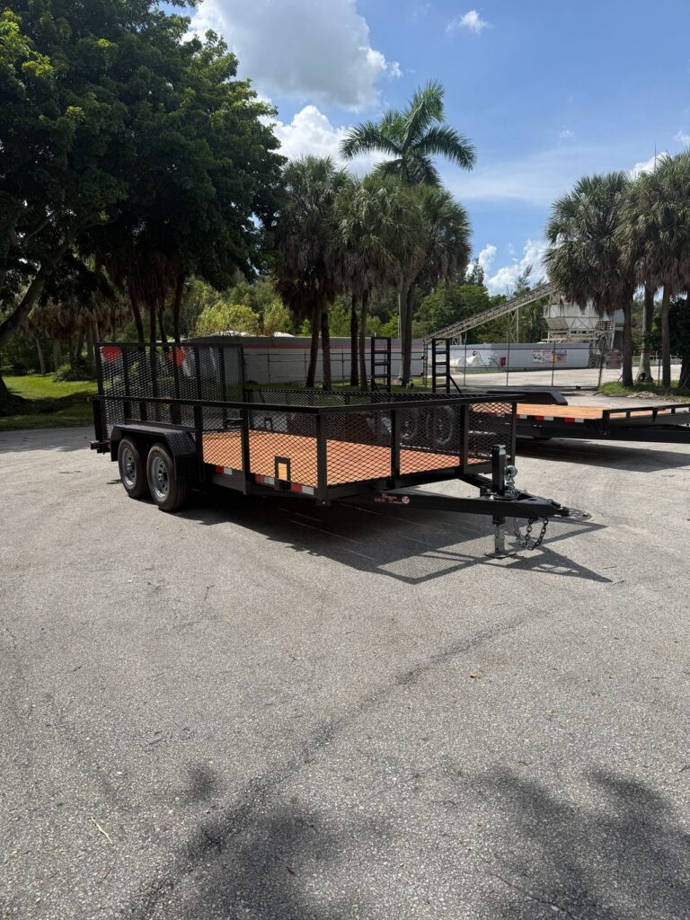 2027 Worldwide 7x16 Mesh-Side Utility Trailer – Tandem 5,200 lb Axles view 1