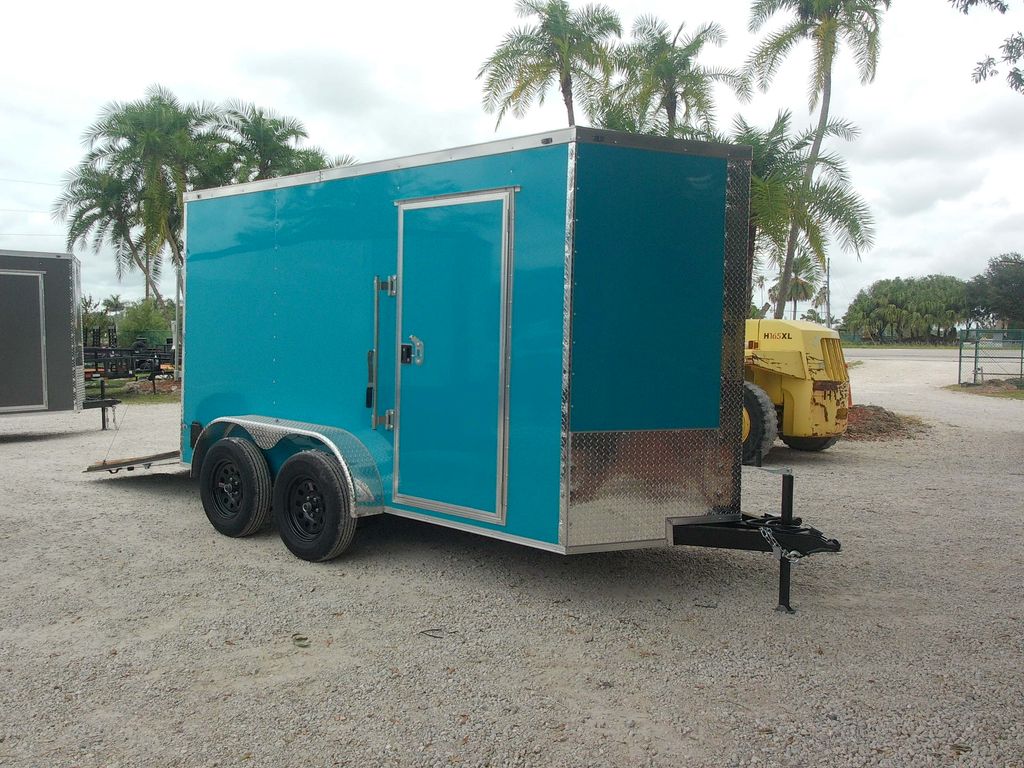 2026 Trailer Source 6x12 Enclosed Trailer – Blue stock 16921 view 2