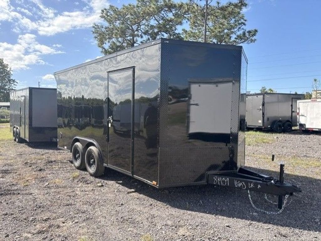 Quality Cargo black 8.5x16 enclosed trailer stock 18957 view 1