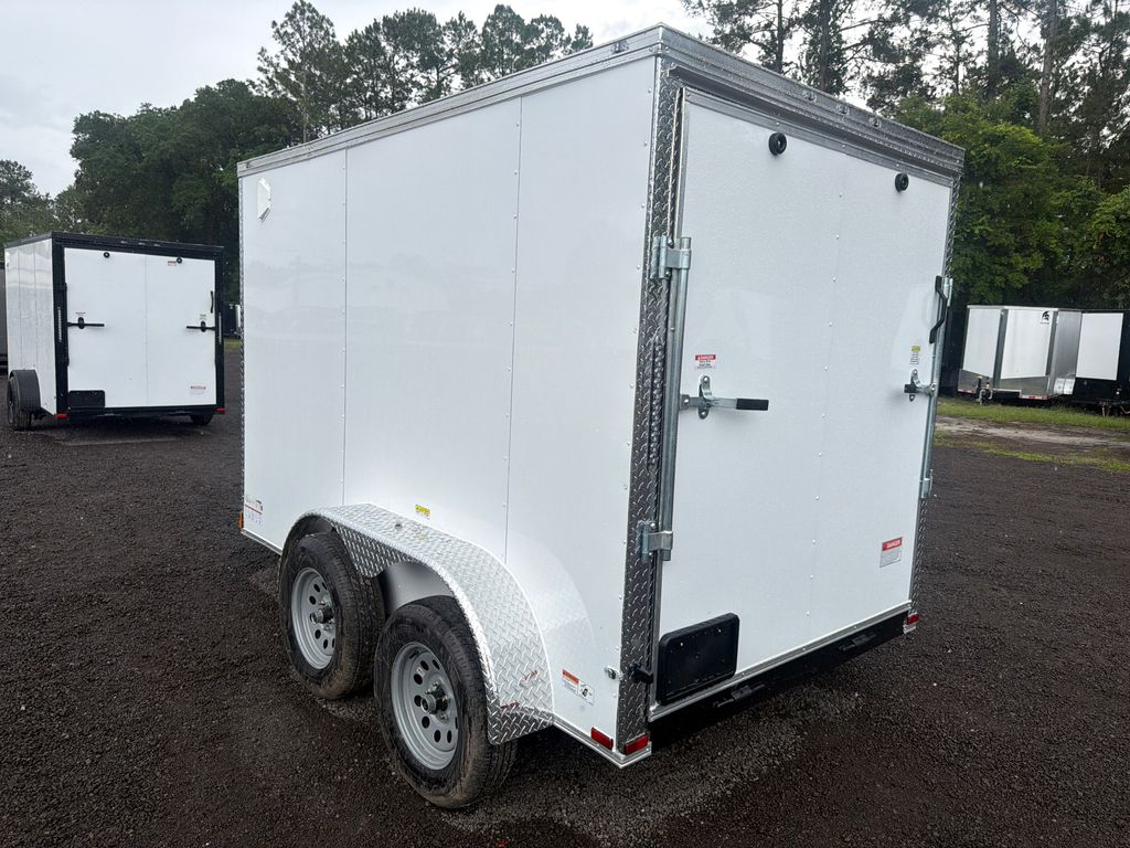 2026 Quality Cargo 6x10 Enclosed Trailer – White Eco stock 16901 view 3