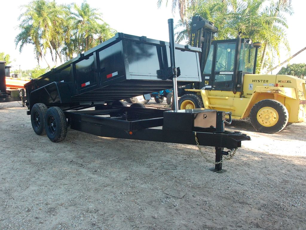 2025 Taylor 7x14 low-side dump trailer stock 3321 view 3