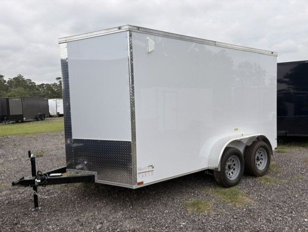 2027 Quality Cargo 7x12 Enclosed Trailer – White, Stock 17731 view 2
