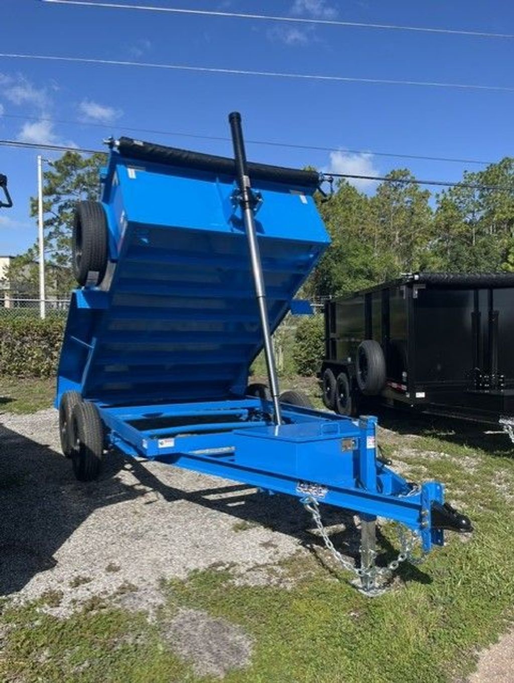 2026 AMP 6x10 Low Side Dump Trailer – Blue, Stock 17739 view 3