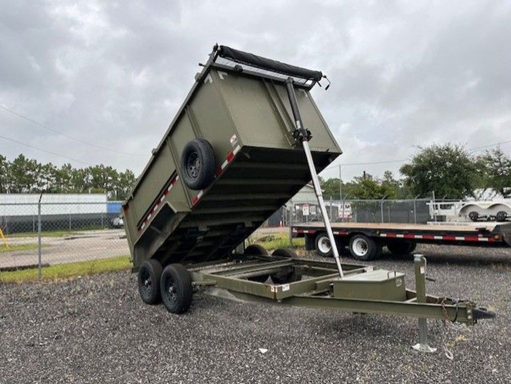 Used 2024 AMP 6x12 High Side Dump Trailer – 48-Inch Sides view 1