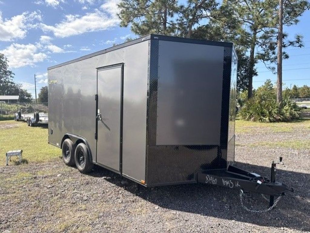 Quality Cargo gray 8.5x16 enclosed trailer stock 18958 view 3