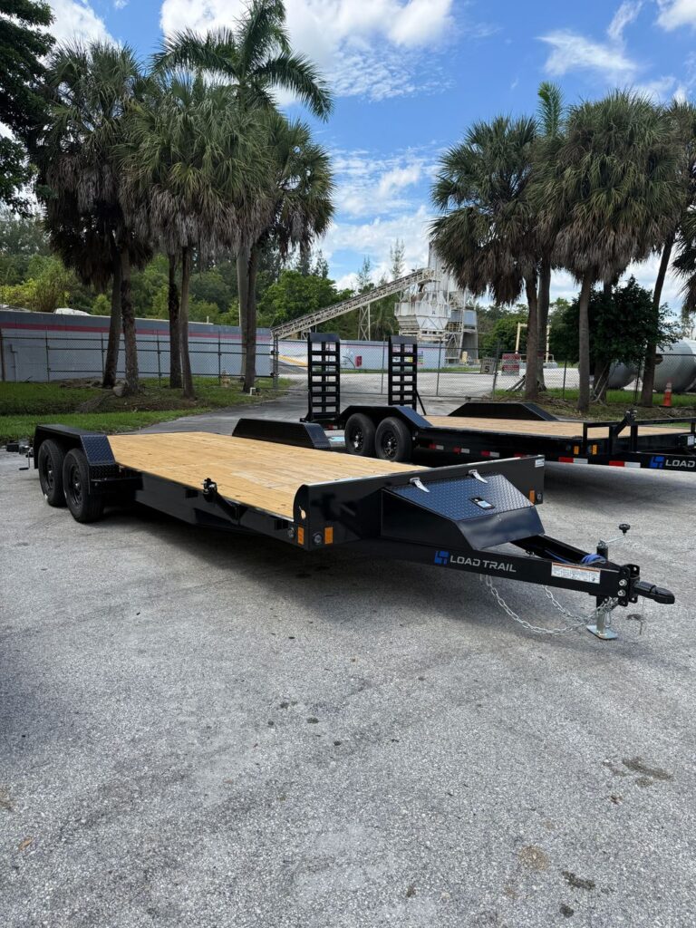 2027 Load Trail 7x20 car hauler trailer view 1