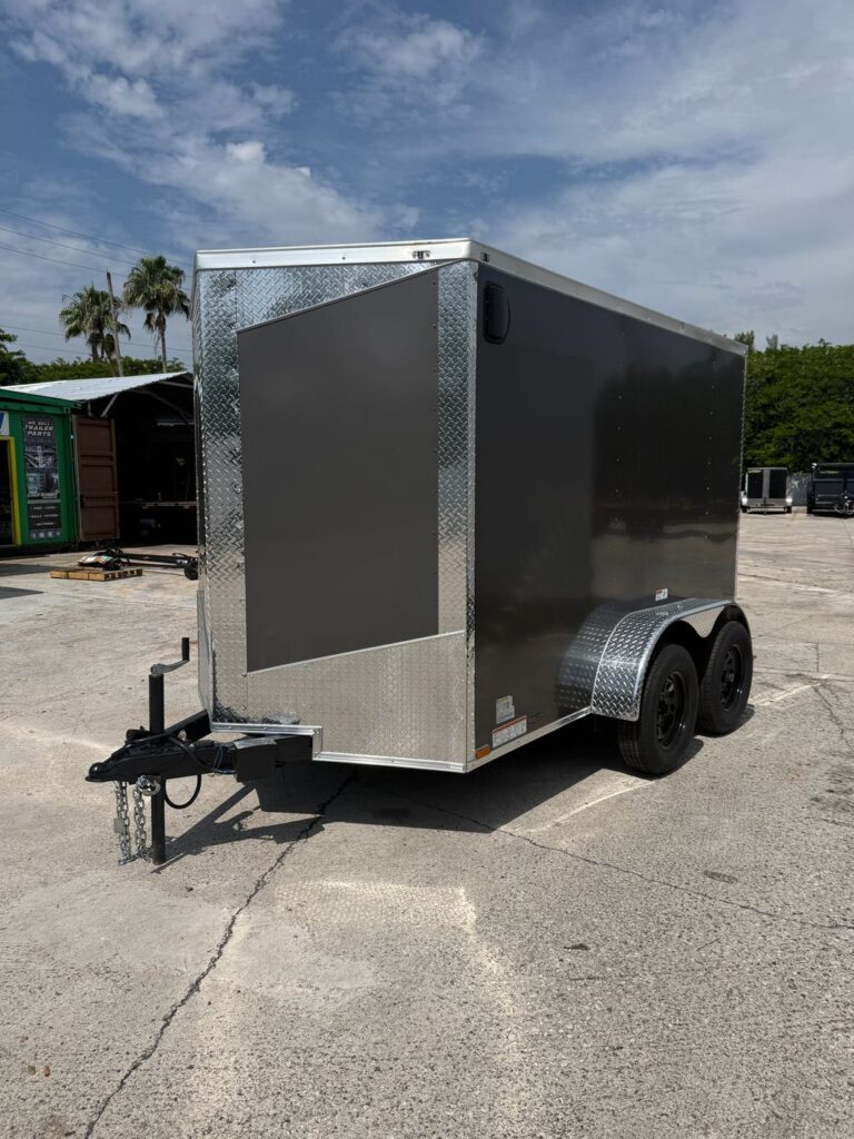 2027 Hook & Line 6x10 Enclosed Cargo Trailer – Tandem Axle, Ramp Door view 1