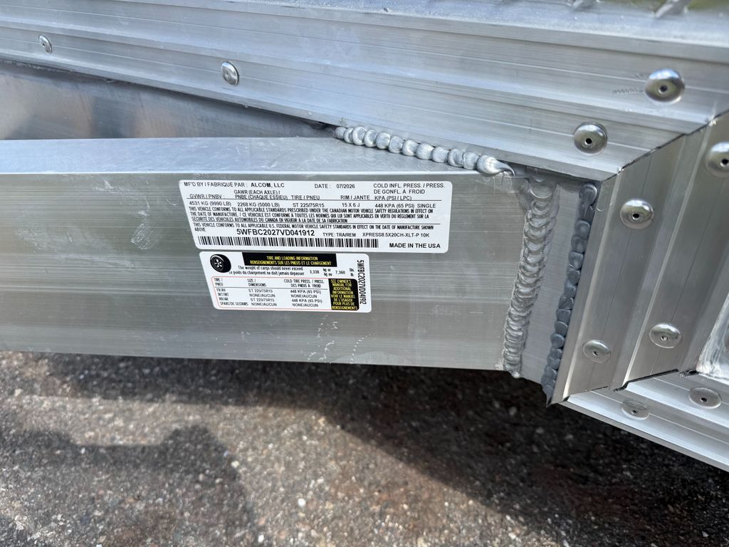 2027 Alcom 8.5x20 Aluminum Enclosed Trailer – Black stock 17834 view 2