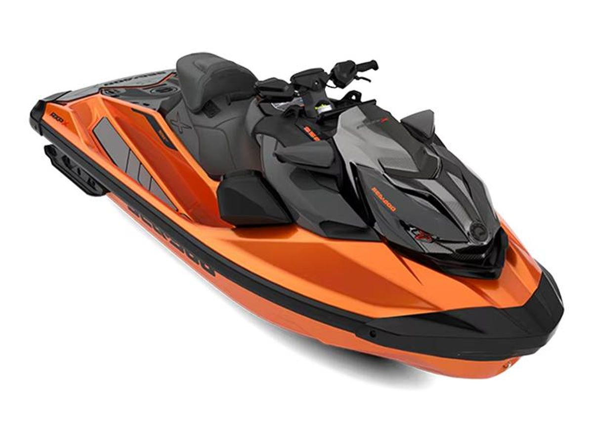 2027 Sea-Doo RXP-X 350 with Sound Jet Ski for Sale – Solar Orange Metallic — view 1